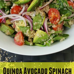Quinoa Avocado Spinach Salad